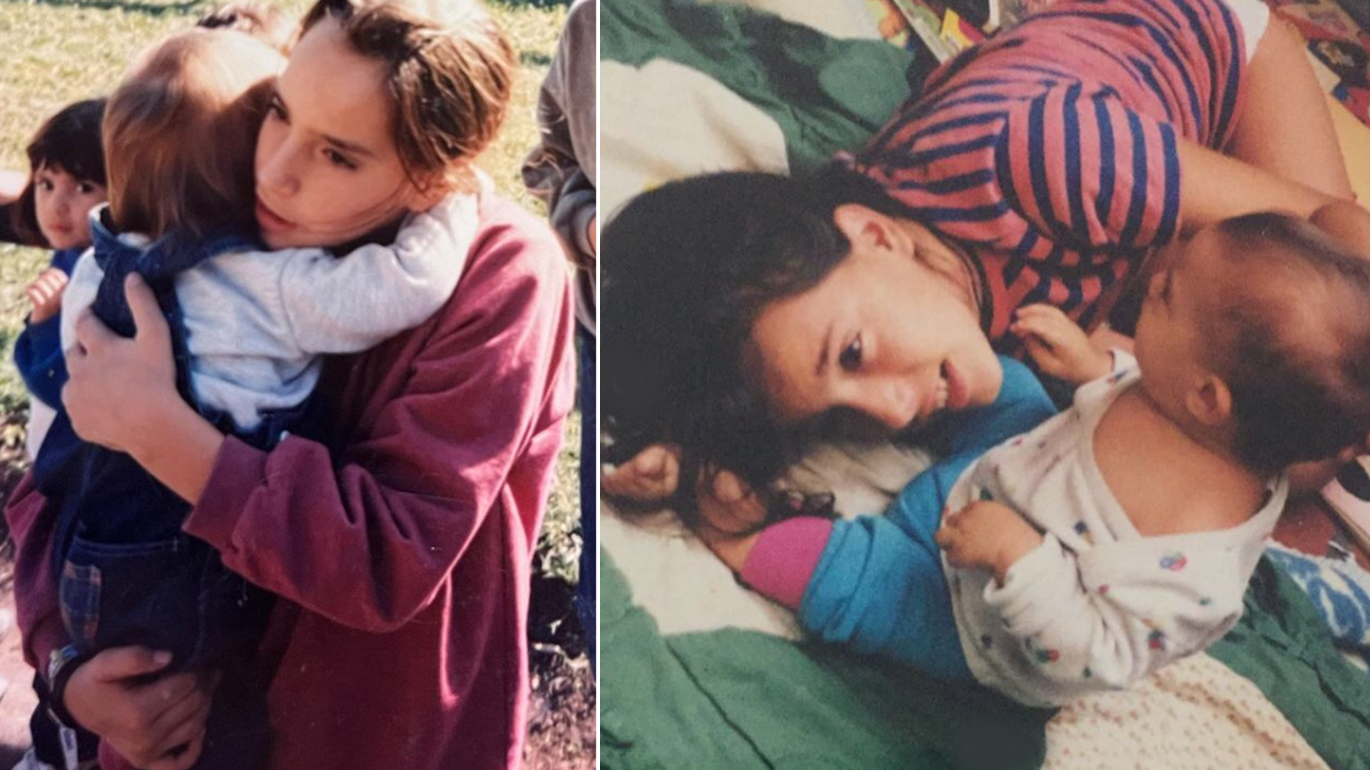 Las postales de la infancia de Tamara Pettinato junto a su hermano Felipe