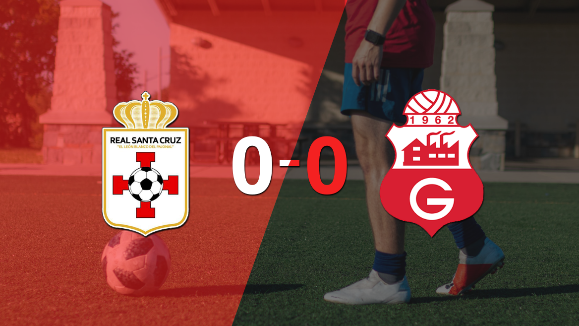 Real Santa Cruz y Guabirá igualaron sin goles en el marcador