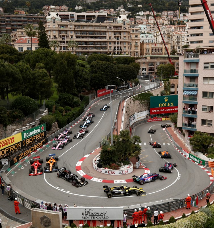 File foto Grand Prix Formula 1 Monaco di Sirkuit Monaco City Street, pada 26 Mei 2019 (REUTERS/Benoit Tessier)