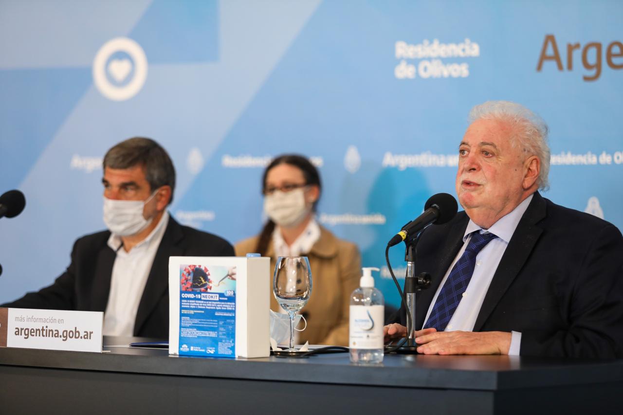 El ministro de Salud de la Nación, Ginés González García habló de la situación actual de contagios en el país y se mostró preocupado por el crecimiento de cifras en el AMBA (Ministerio de Salud)