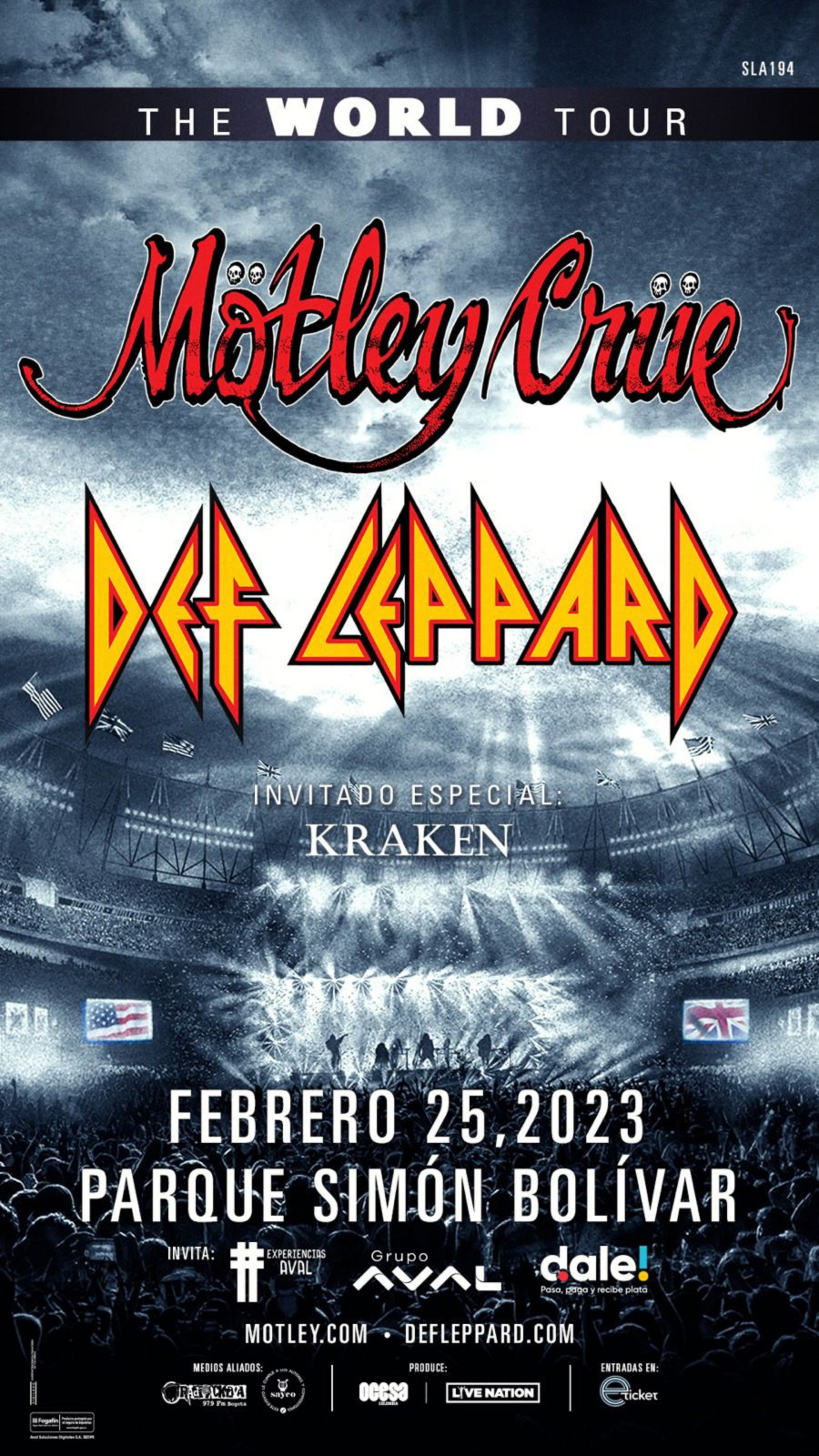 Concierto de Def Leppard y Mötley Crüe en Bogotá: Kraken será el grupo  invitado - Infobae