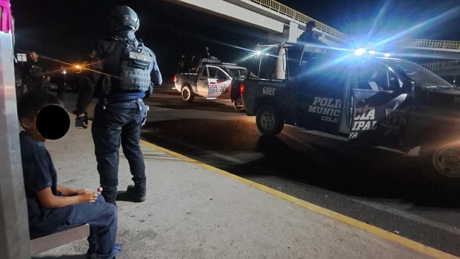 The event occurred in the Rincón de Tamayo community in the municipality of Celaya Photo: Facebook/ DireccionPoliciaCelaya