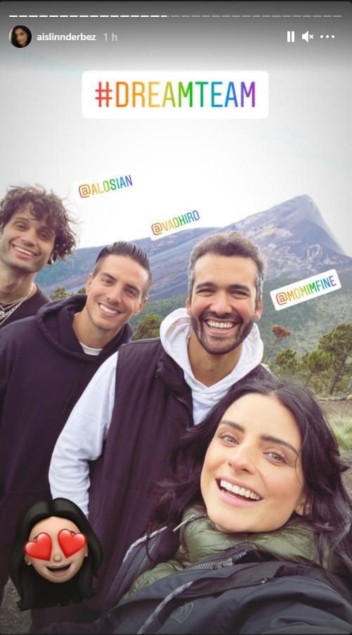 Aislinn también estuvo de viaje en Suiza (Captura: @aislinnderbez/Instagram)