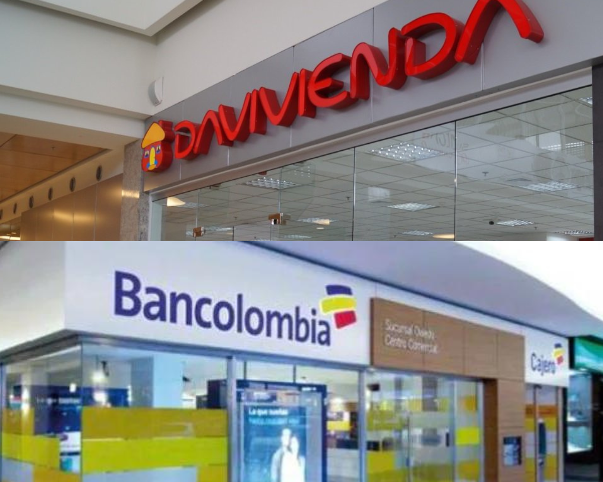 Davivienda y Bancolombia son de los principales bancos objeto de reclamaciones en Colombia.