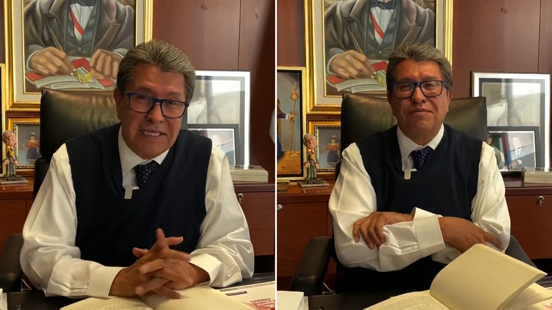 El senador cuestionó el actuar de algunos militantes morenistas (Foto: Captura de pantalla - Tw/@RicardoMonrealA)