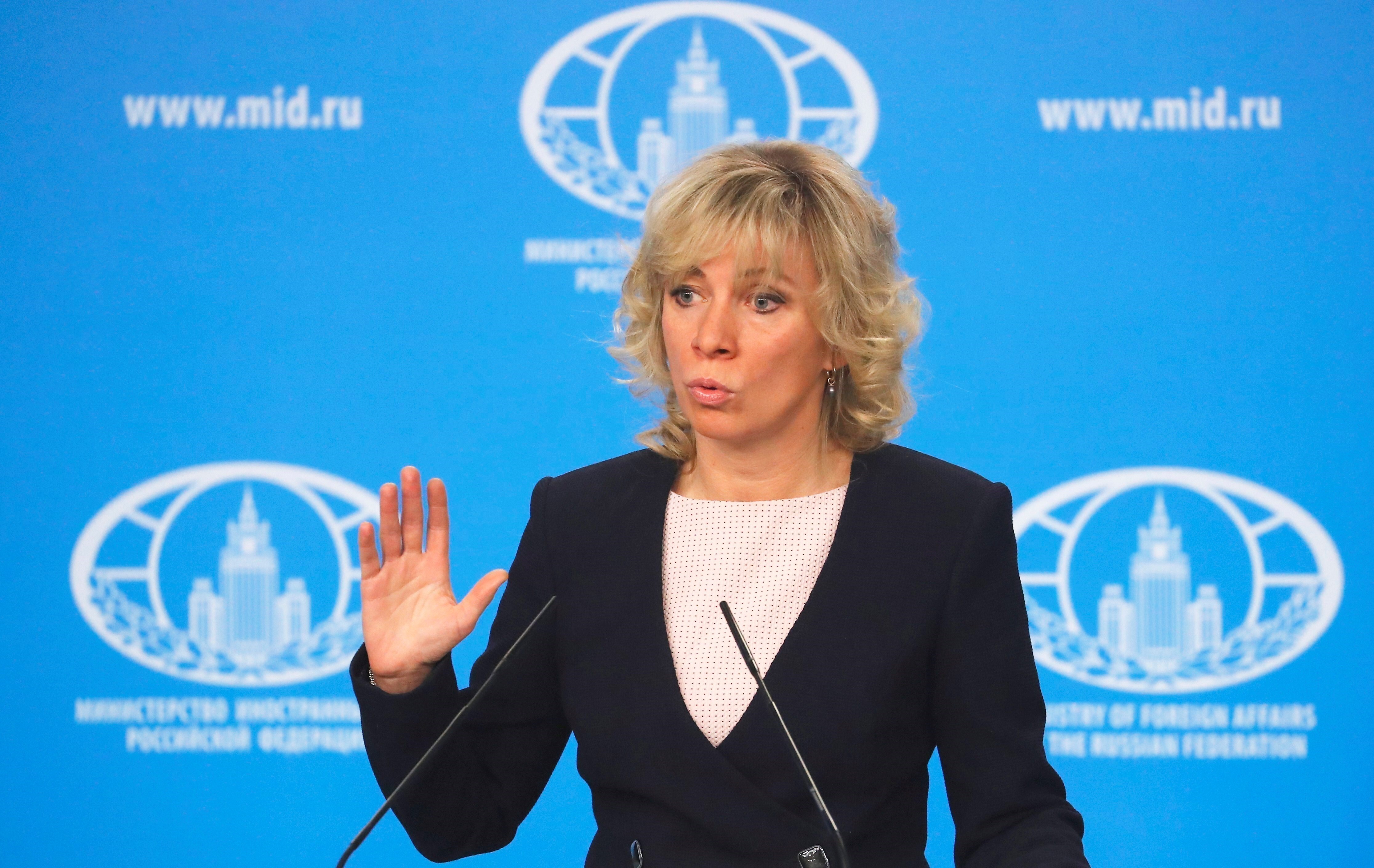 Maria Zajárova, portavoz del Ministerio de Asuntos Exteriores ruso (EFE/ Sergei Ilnitsky/Archivo)
