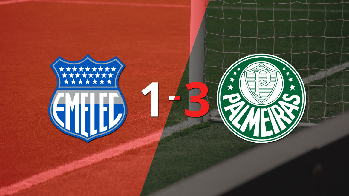 Palmeiras venció en su casa a Emelec por 3-1