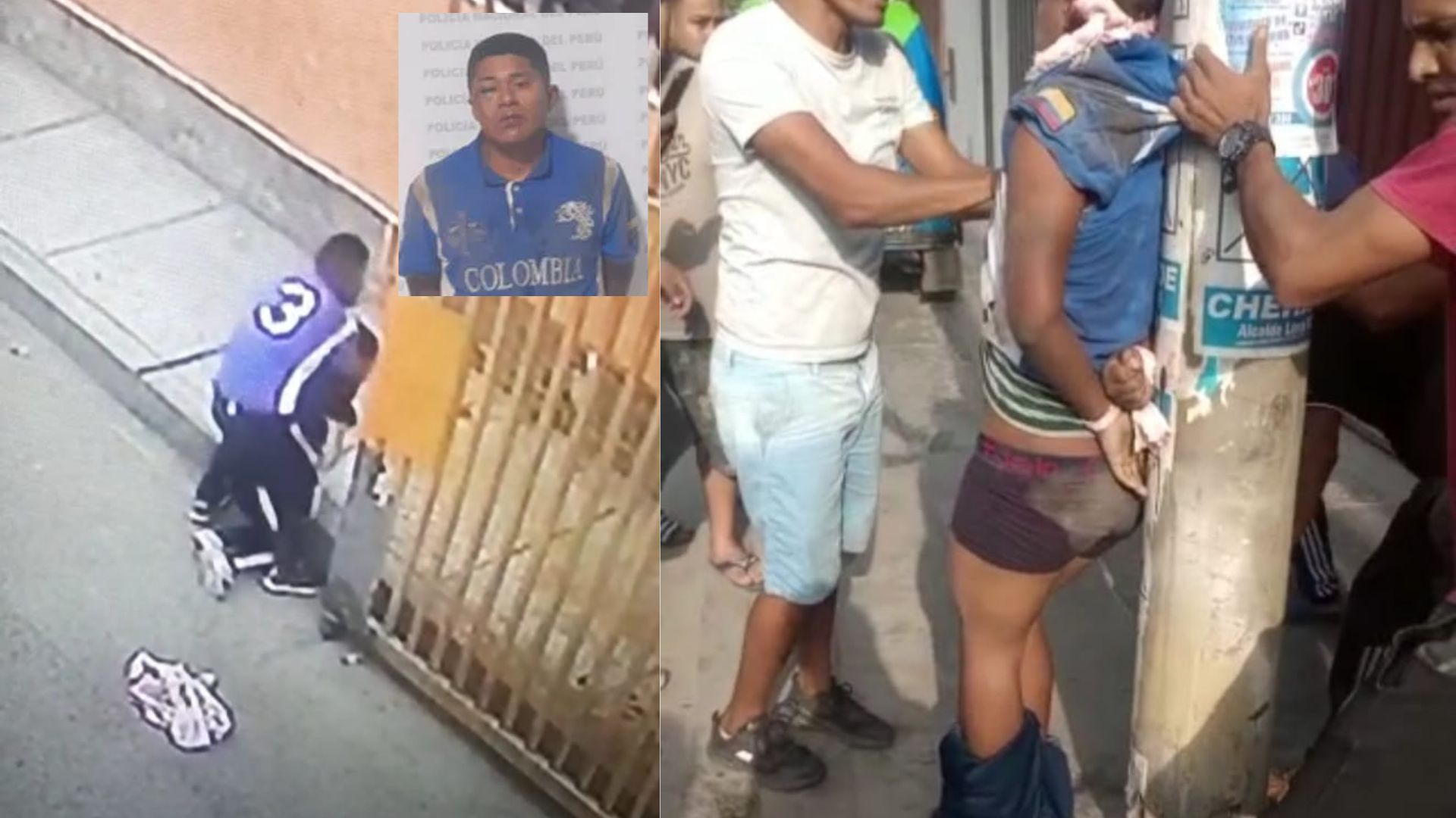 Vecinos de SJL capturan y golpean a sujeto que intentó violar a una joven en la vía pública