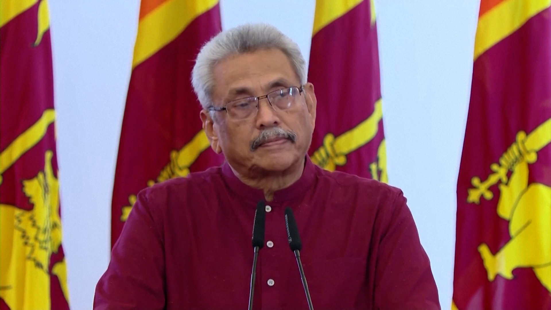 El presidente de Sri Lanka Gotabaya Rajapaksa