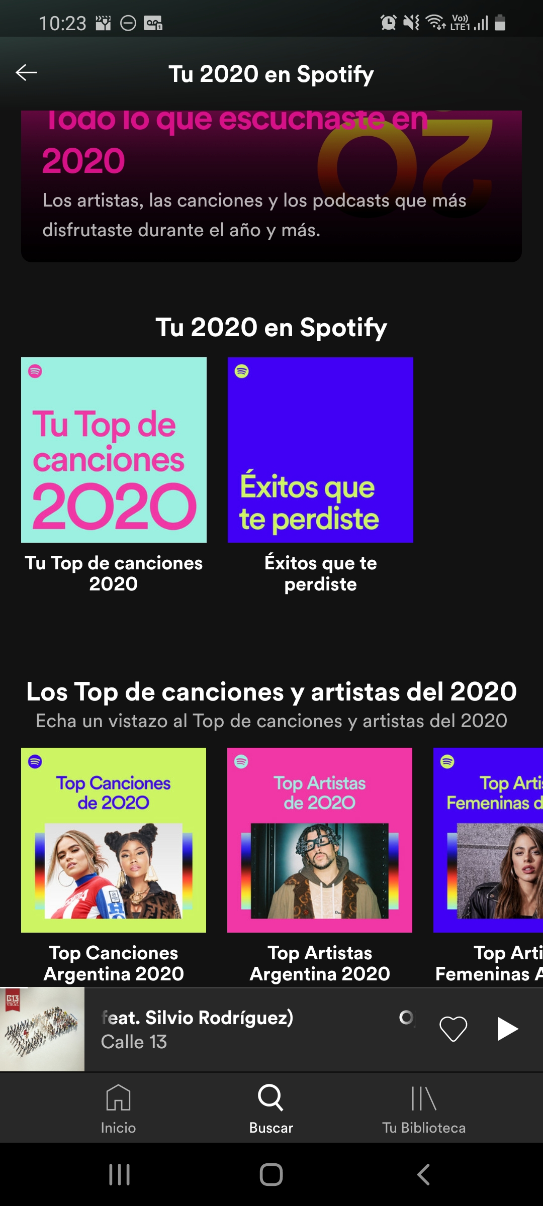 Spotify wrapped 2020 te ofrece un resumen de lo que más escuchaste en el año