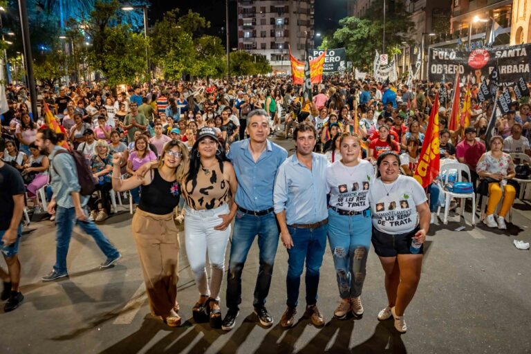 Gabriel Solano, en una actividad política en Tucumán