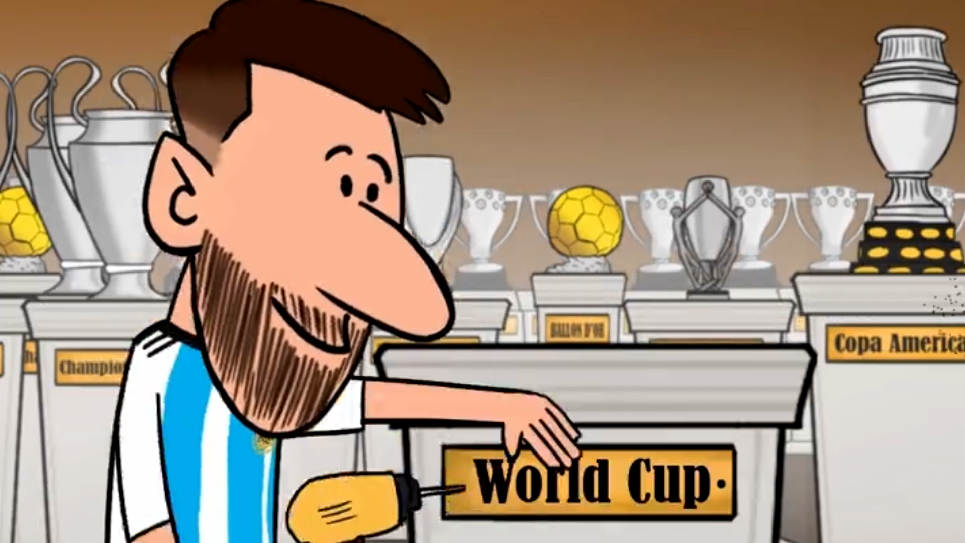 La divertida animación que pronostica a Lionel Messi como campeón del mundo  en Qatar - Infobae
