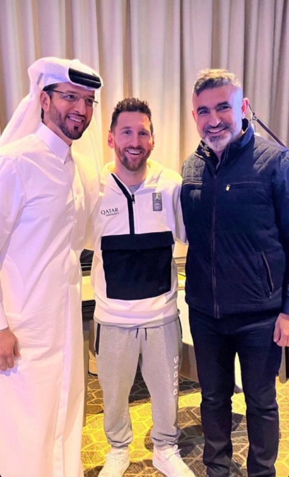 La visita de Lionel Messi a Qatar