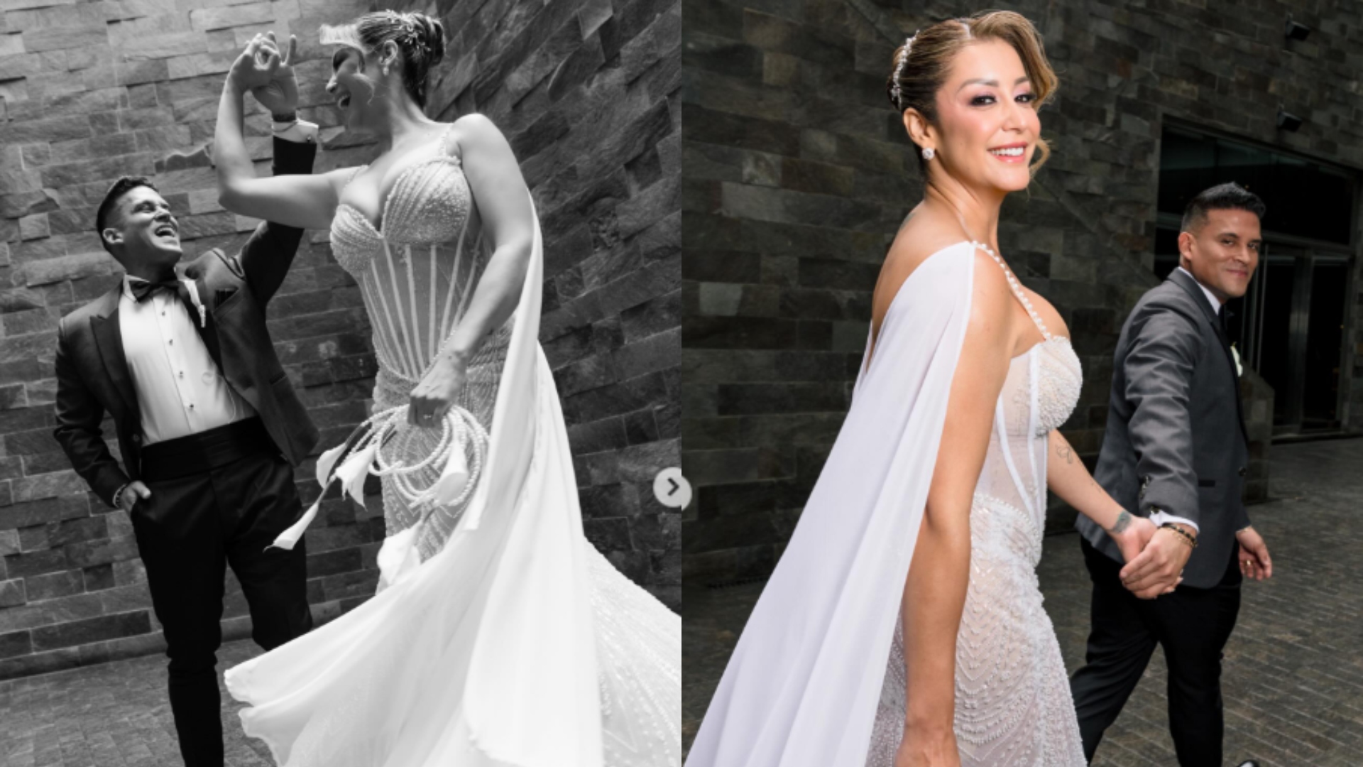 Christian Domínguez y Karla Tarazona se dieron el sí en emotiva boda civil:  las primeras imágenes de la pareja como esposos - Infobae