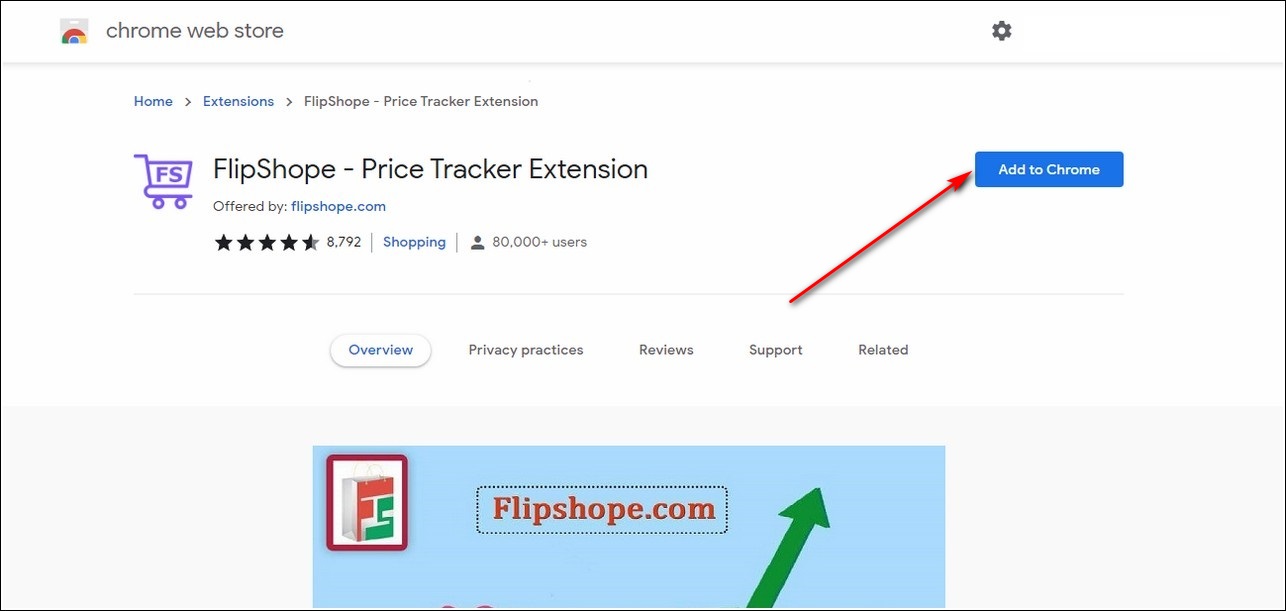 FlipShope - Price Tracker Extension. (foto: Google Chrome Store)
