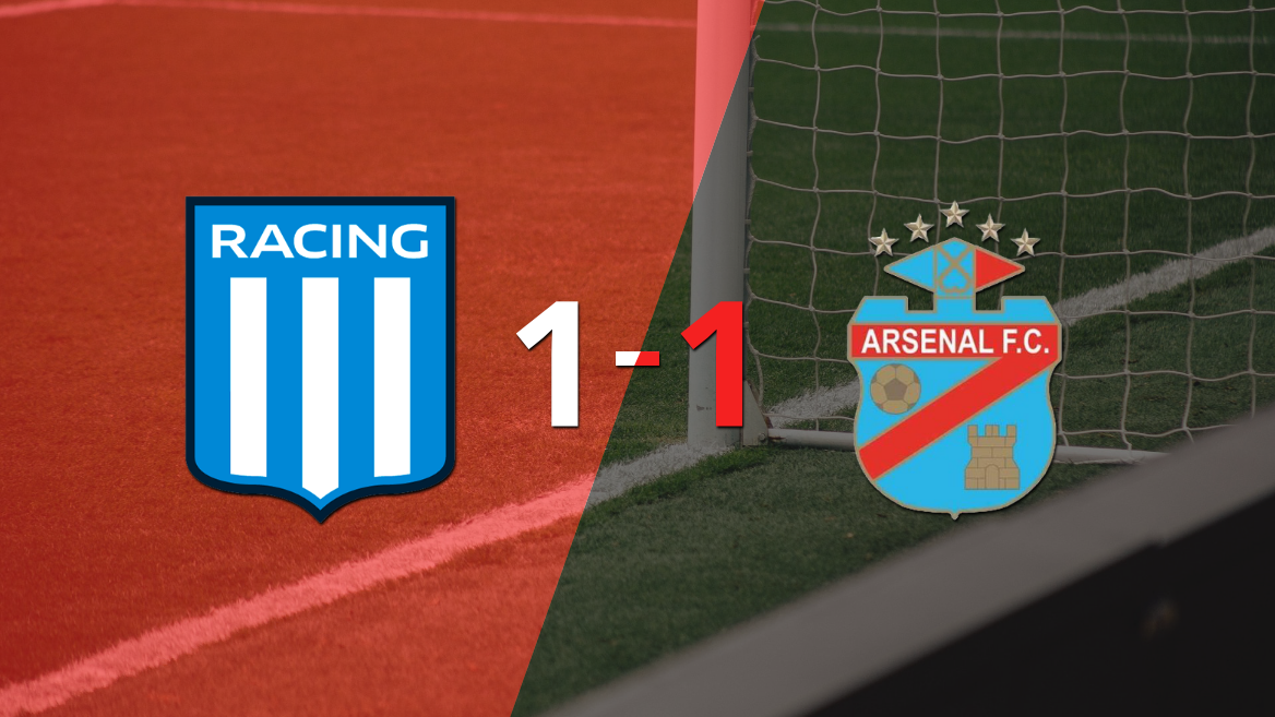 Racing Club y Arsenal empataron 1 a 1