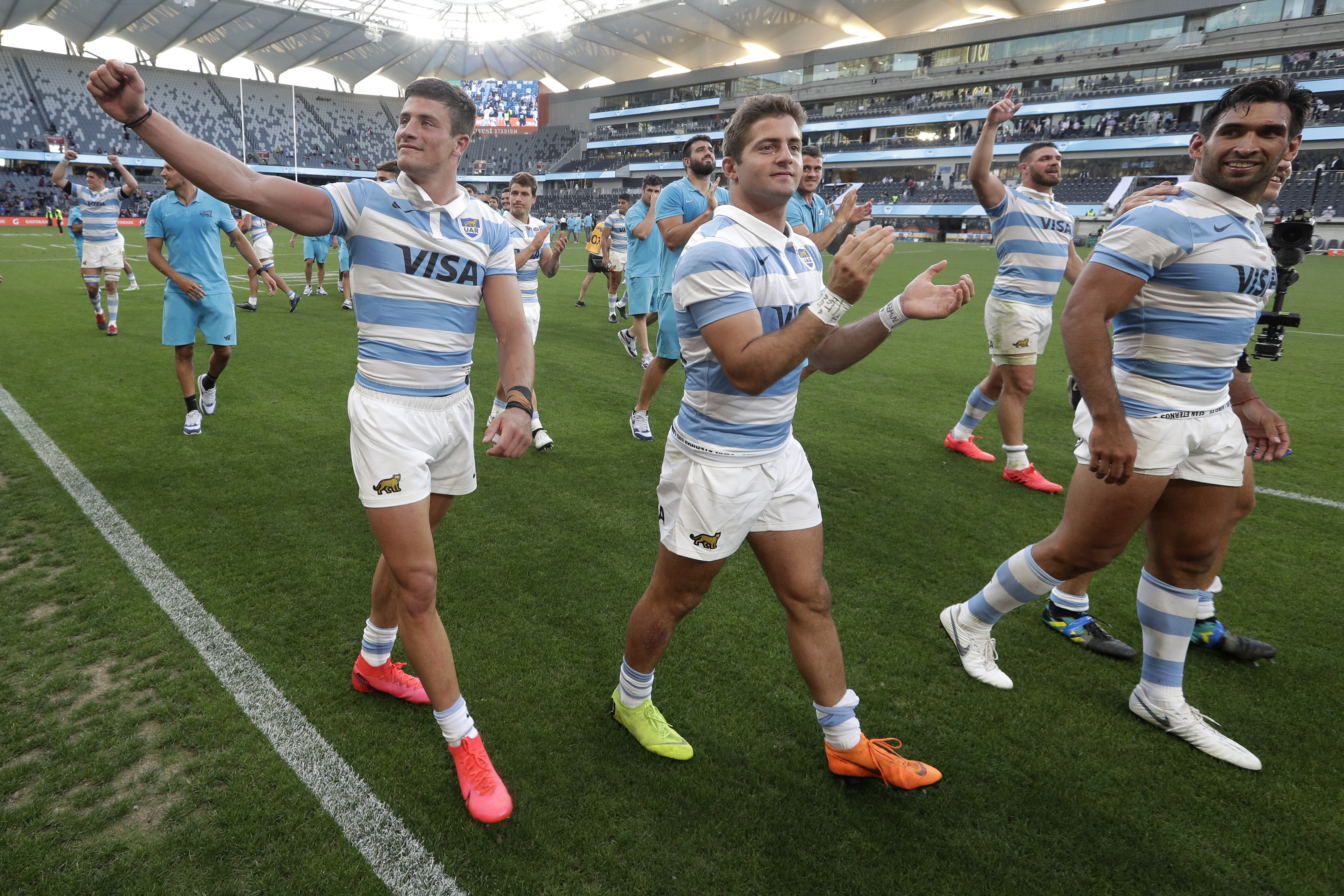 Los Pumas vencieron por primera vez en la historia a los All Blacks (AP Photo/Rick Rycroft)
