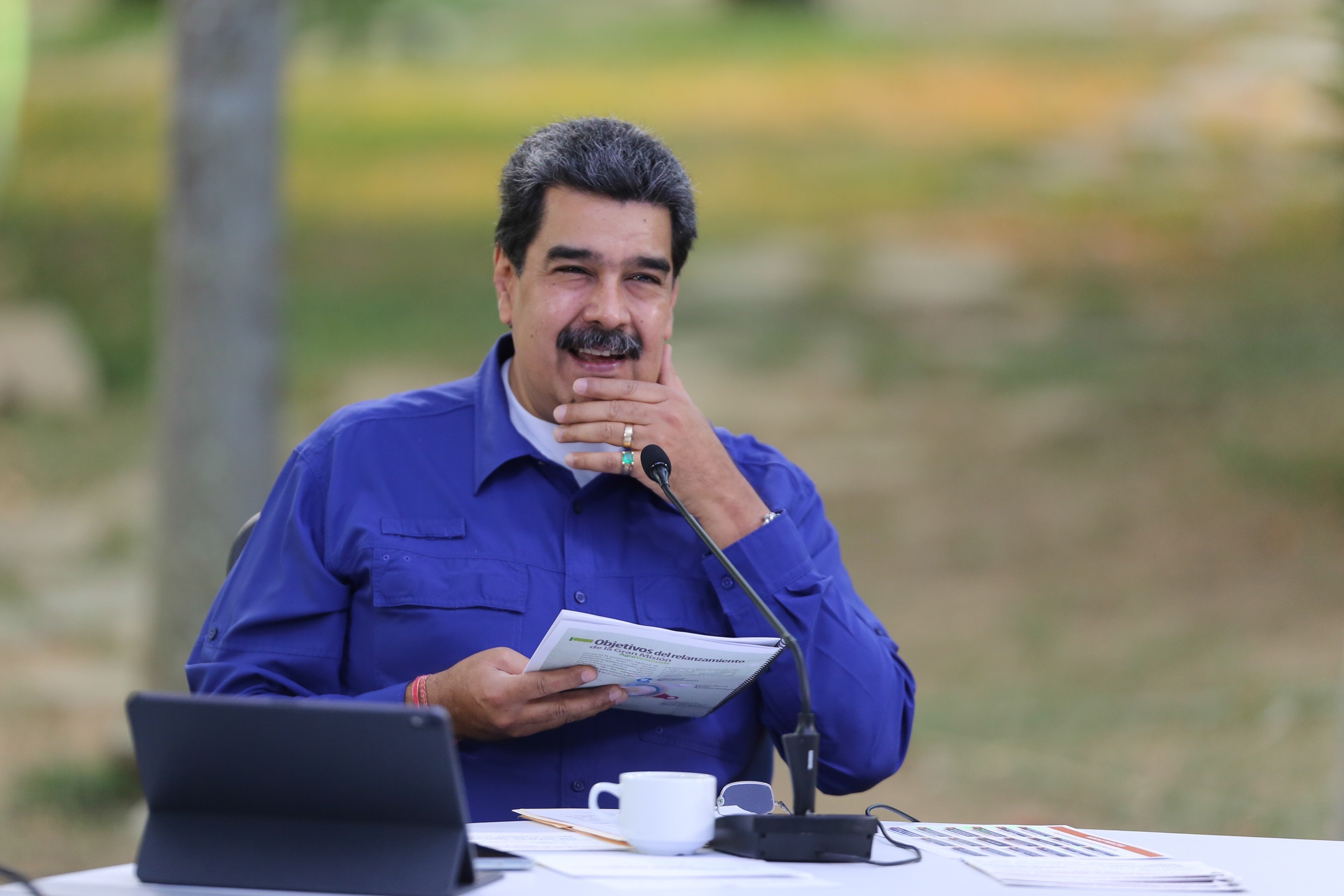 Nicolás Maduro, durante un acto de gobierno en Caracas (Venezuela). EFE/ Prensa Miraflores
