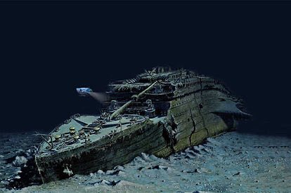 Los restos del Titanic en el fondo del mar (Foto: Twitter@ReniRossi)