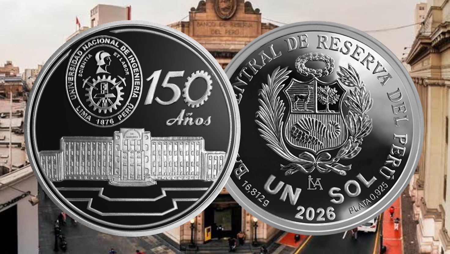 BCRP lanza moneda de plata por los 150 años de la Universidad Nacional de Ingeniería: ¿Cuál será su precio? - Infobae