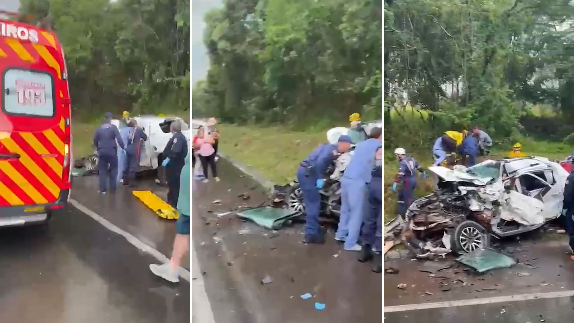 Otro accidente fatal en Brasil: murieron un hombre y una nena de Argentina 