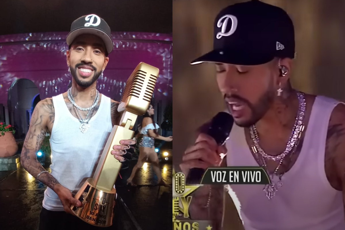 Rauw Alejandro's impersonator won the cup in the latest edition of Yo Soy.  (Photo: I Am/ Latina)