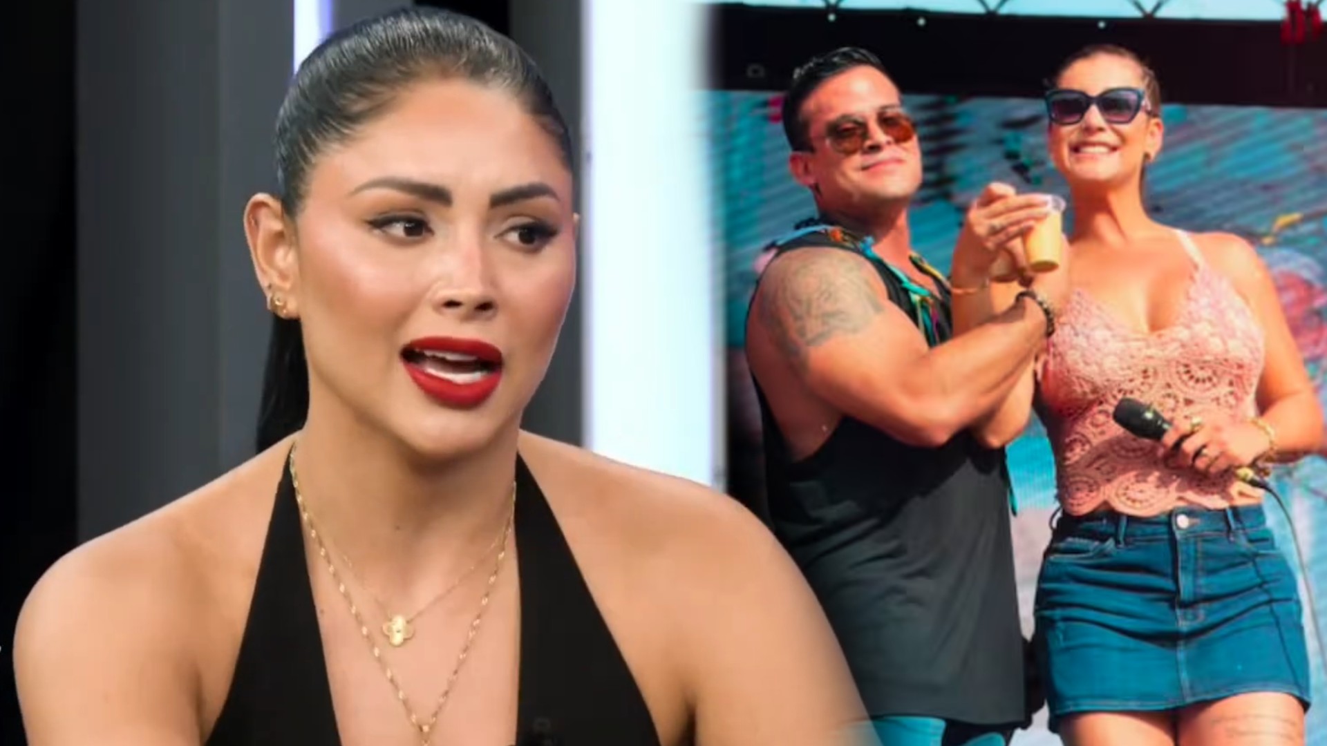 Pamela Franco revela que Christian Domínguez acusó a Karla Tarazona de tener problemas con el alcohol - Infobae