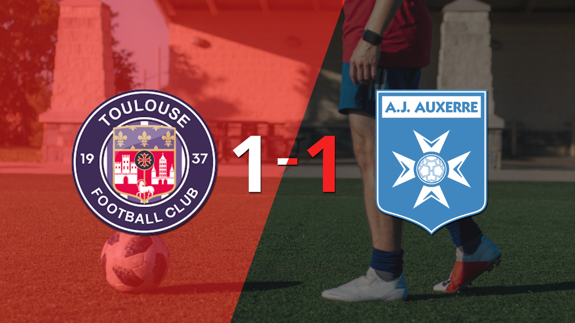 Reparto de puntos en el empate a uno entre Toulouse y Auxerre