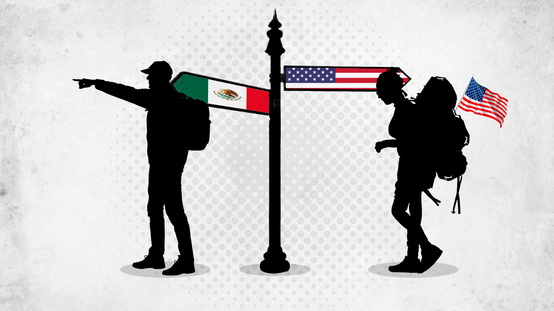 Varios ciudadanos estadounidenses han visto en México un destino apto para habitar. (Ilustración: Infobae / Jovani Pérez)