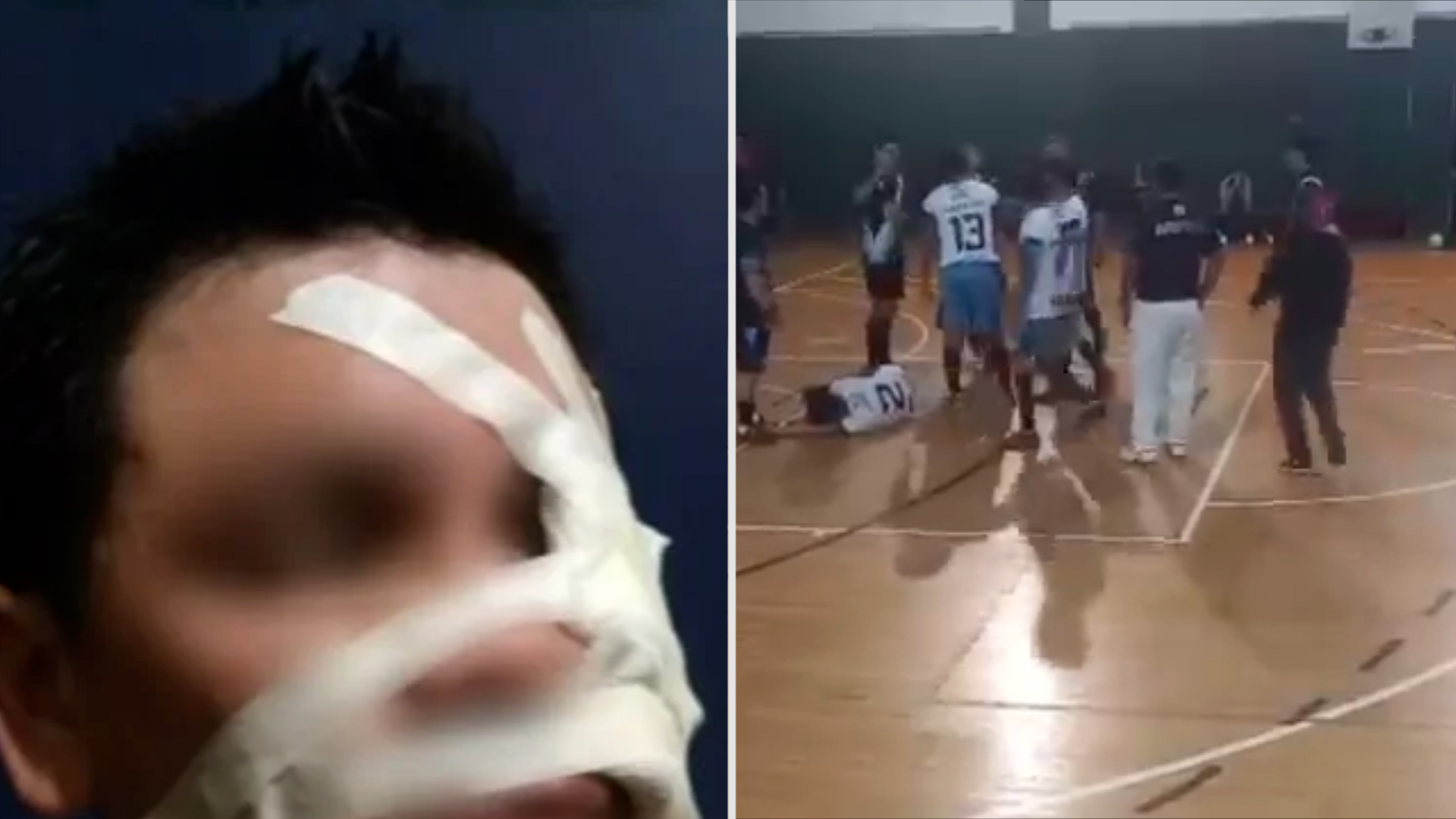 Otra grave agresión en el fútbol amateur argentino un jugador quedó inconsciente tras recibir un cabezazo en un partido de futsal picture