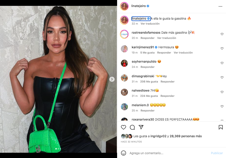 Lina Tejeiro se robó el 'show' en concierto de Daddy Yankee y descrestó con  su outfit - Infobae