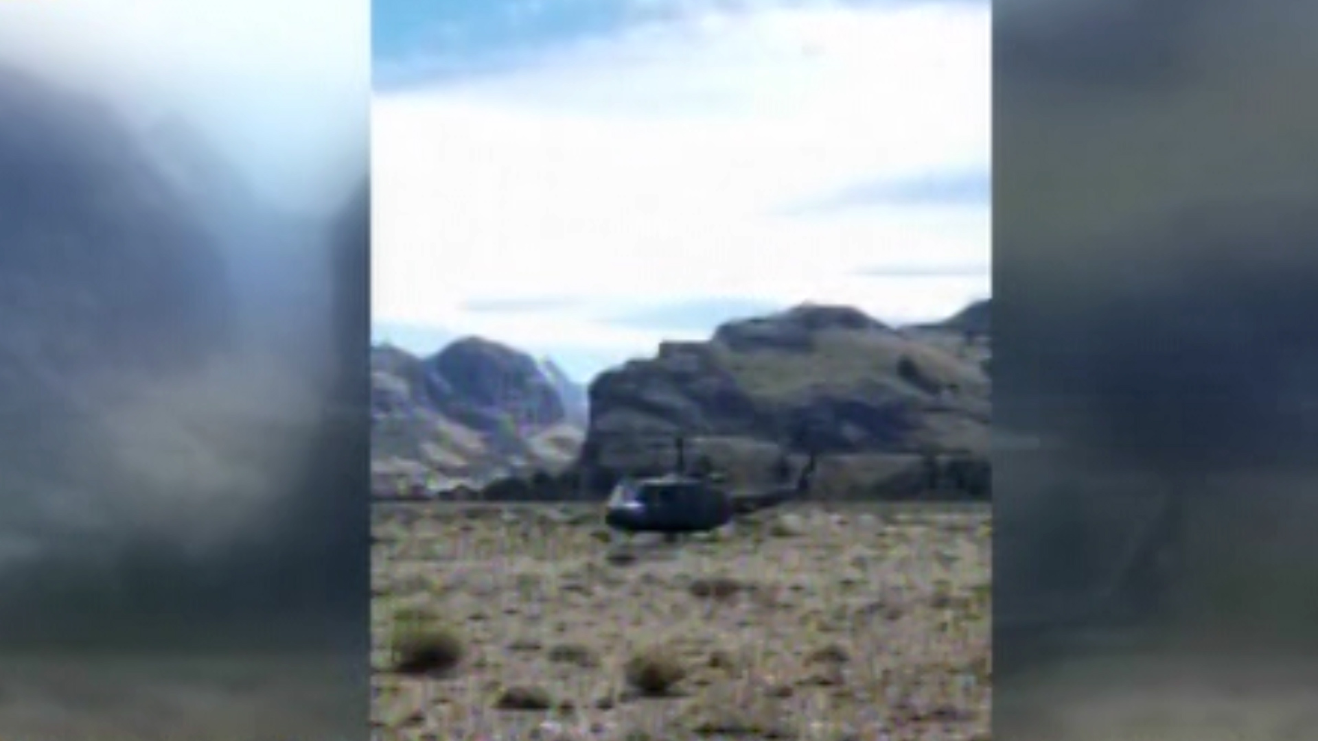 L'elicottero dell'Esercito nazionale partecipa al salvataggio di due alpinisti feriti sulla collina della Torre de El Chaltén. 