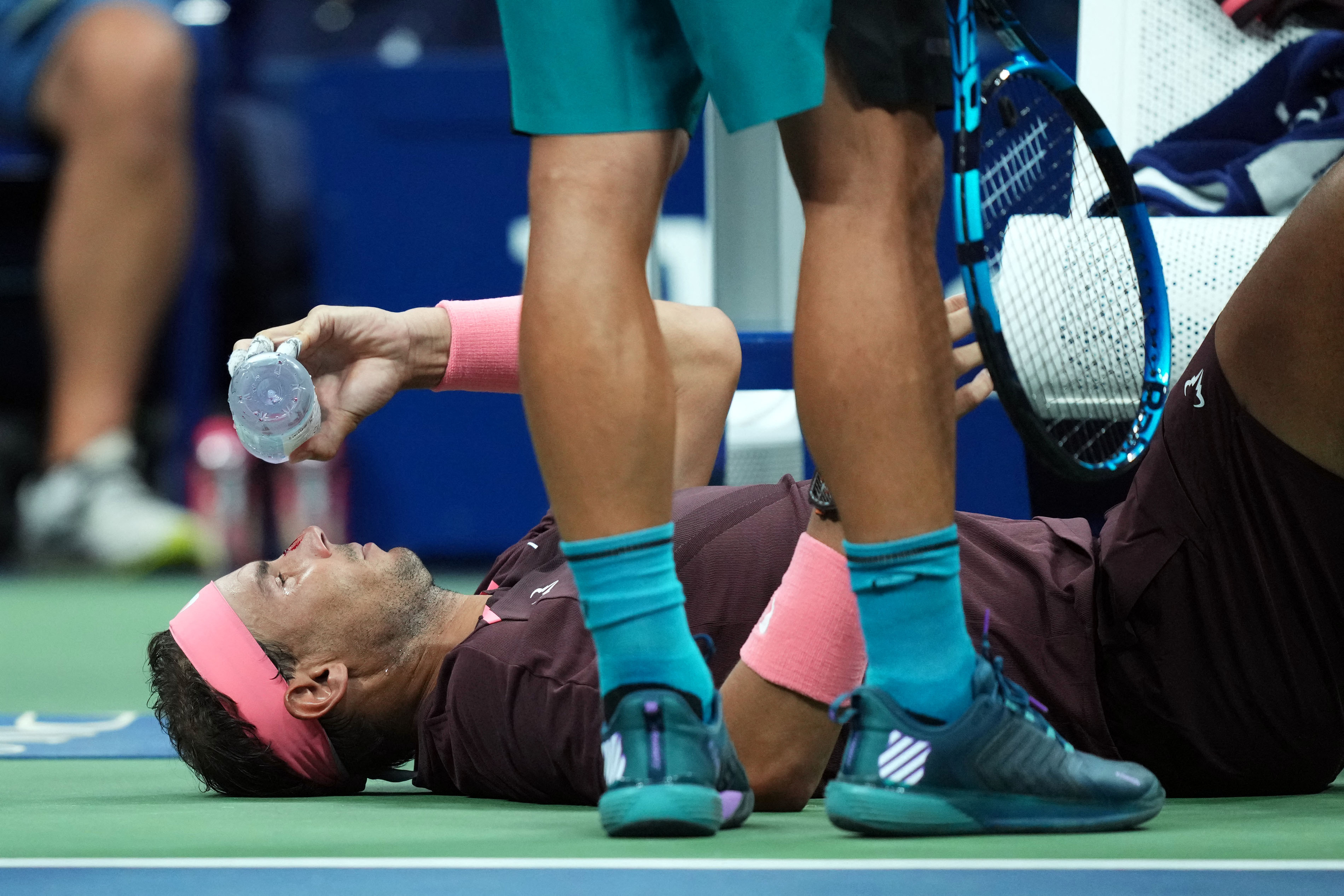 Rafael Nadal Had To Undergo Treatment During The Match (Usa Today Sports)