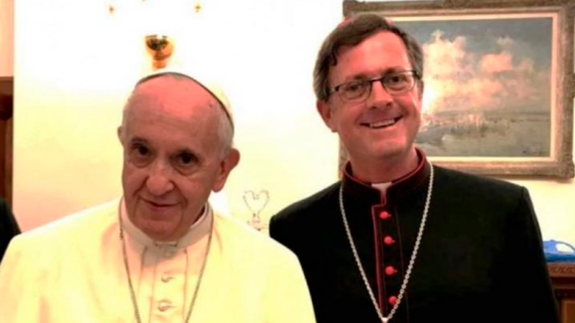 El papa Francisco junto a García Cuerva, el nuevo arzobispo porteño
