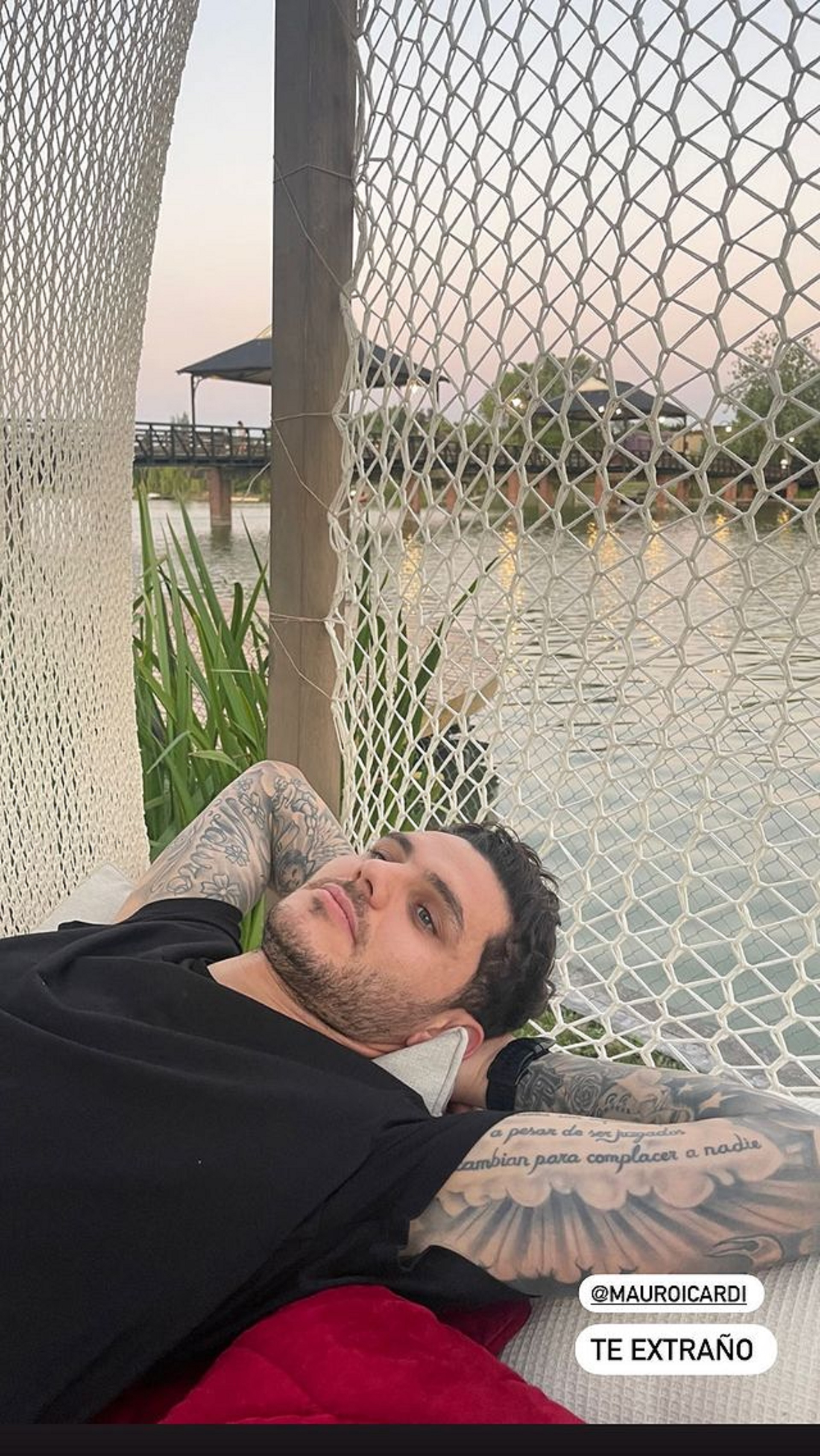 Wanda Nara le dedicó un romántico mensaje a Mauro Icardi desde la Argentina