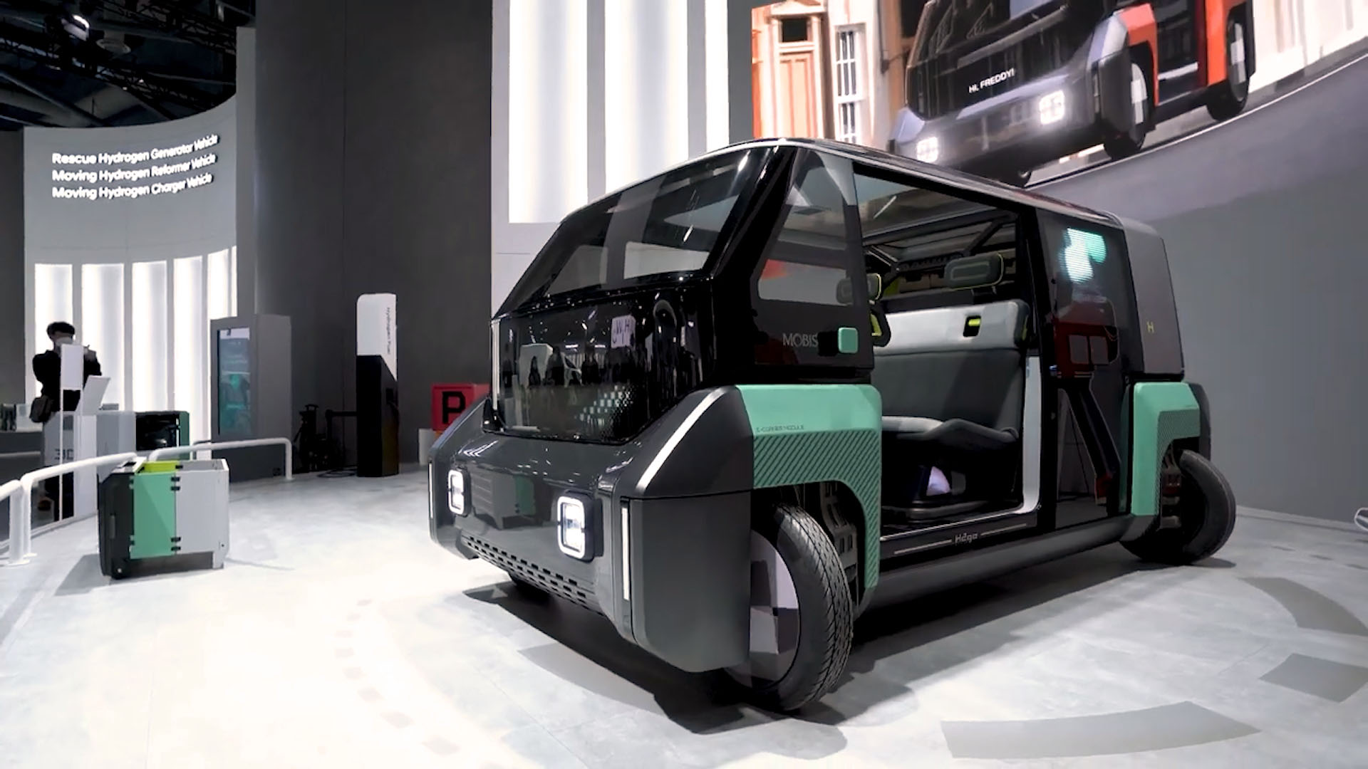 El prototipo presentado en el CES Las Vegas 2021 estaba basado en un vehículo multipropósito
