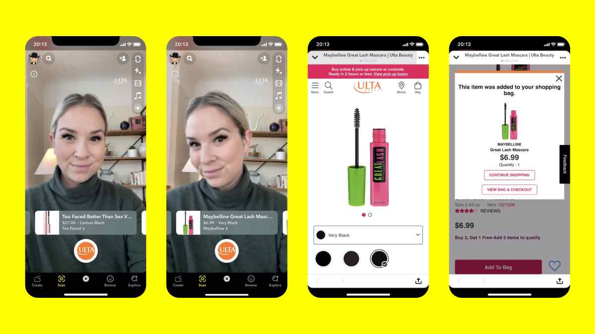 Shopping Lenses de Snapchat. (foto: WWWhat's New)