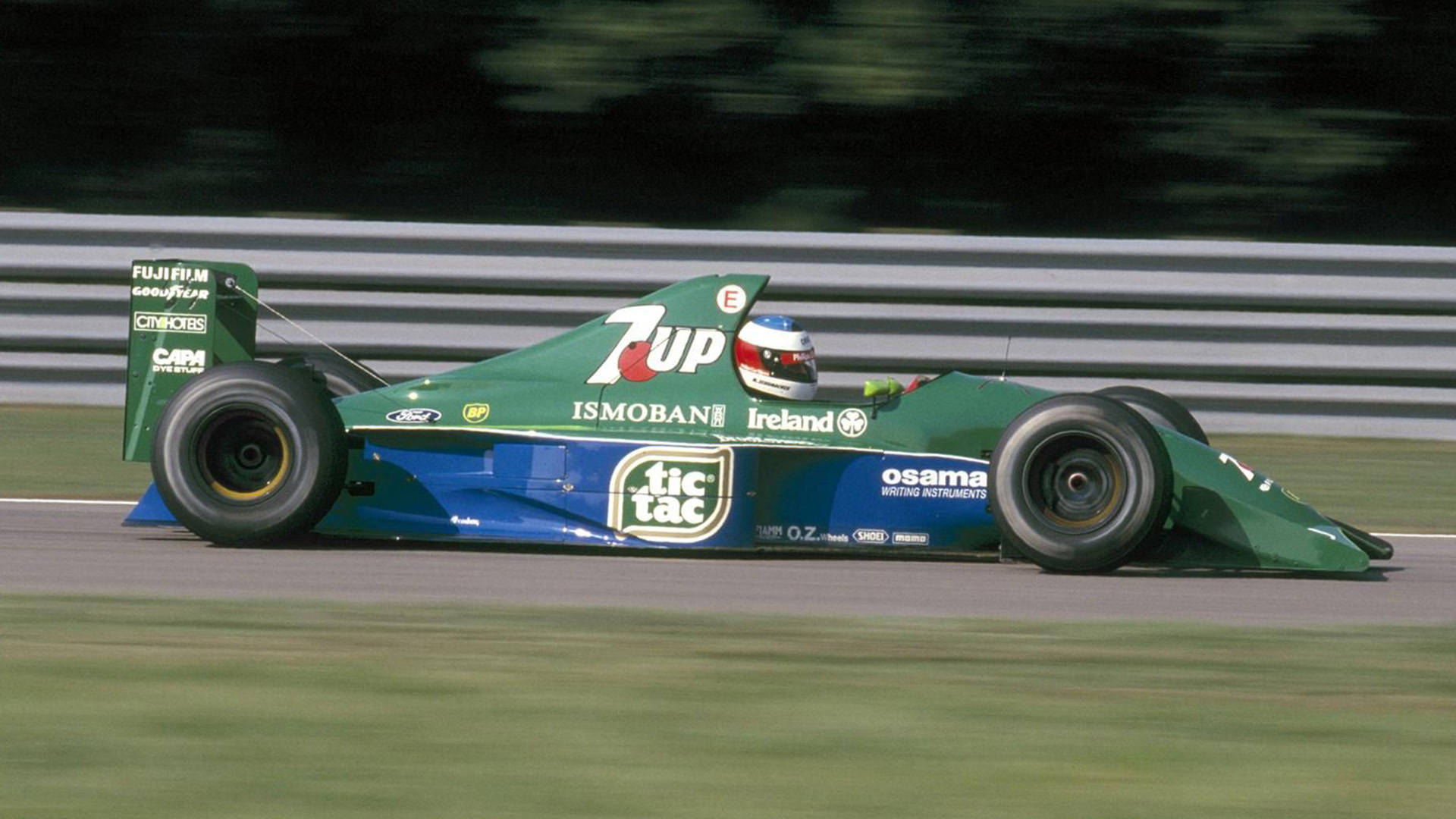 Schumacher en acción sobre el 191 en su debut en Bélgica 1991 (speedmastercars.com)