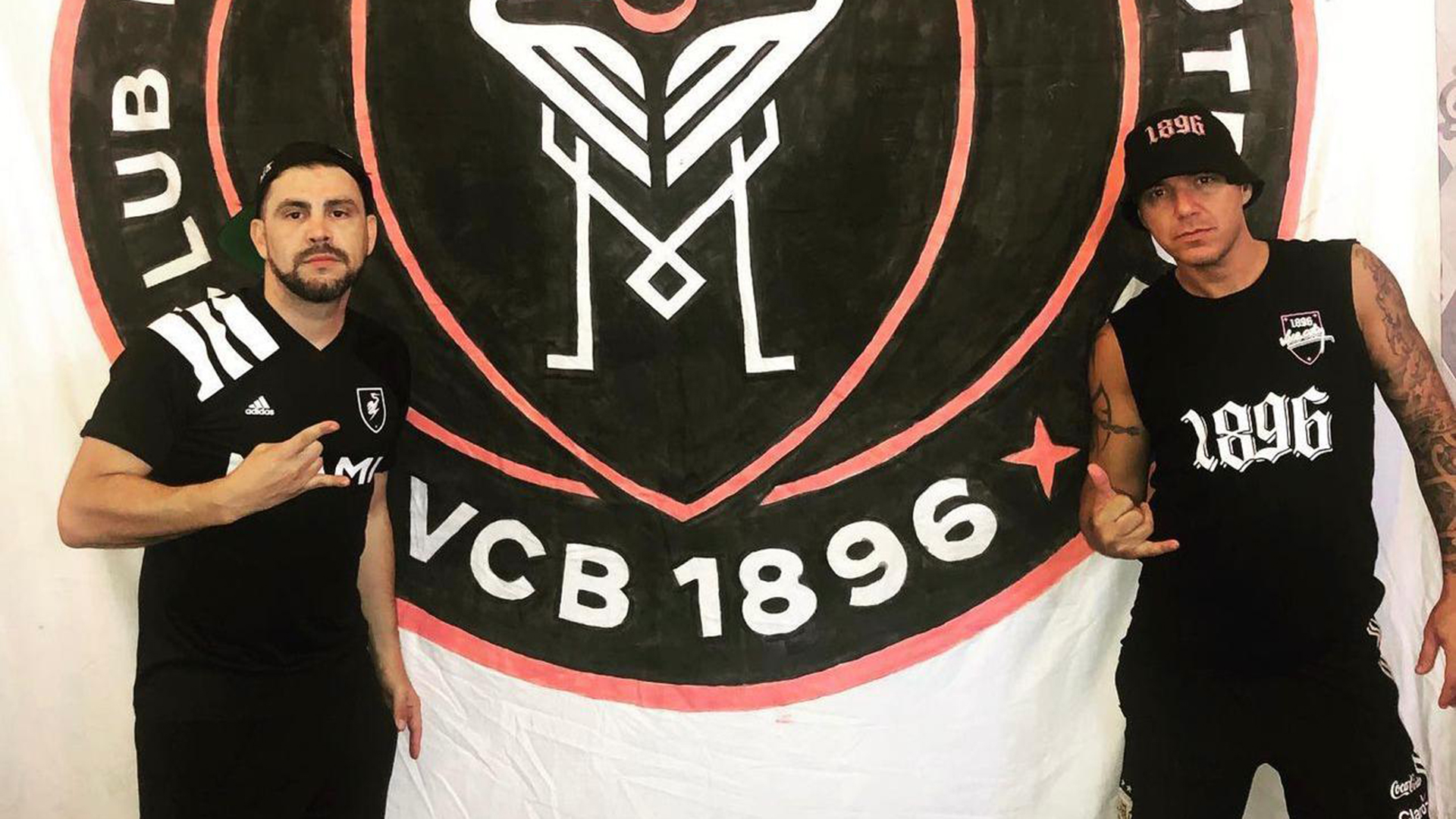 Cachito with a fellow Inter Miami fan