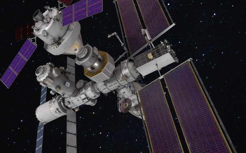 Gateway, la estación que orbitará la Luna durante las misiones Artemis e incorporará IA. Foto NASA (CC BY-NC-ND 2.0).