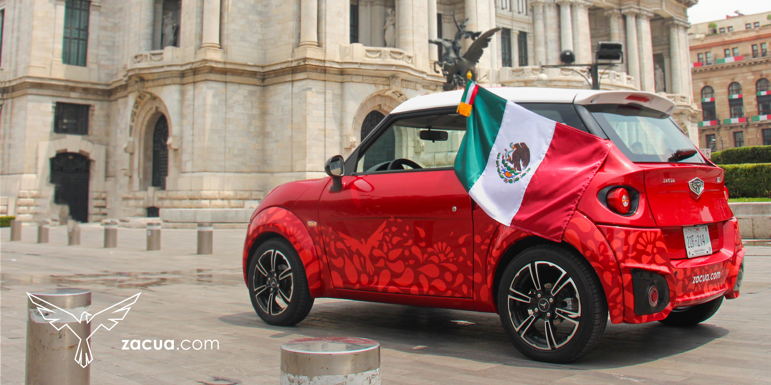 Automóvil eléctrico Zacua hecho en México.
(Foto: Twitter Zacua)