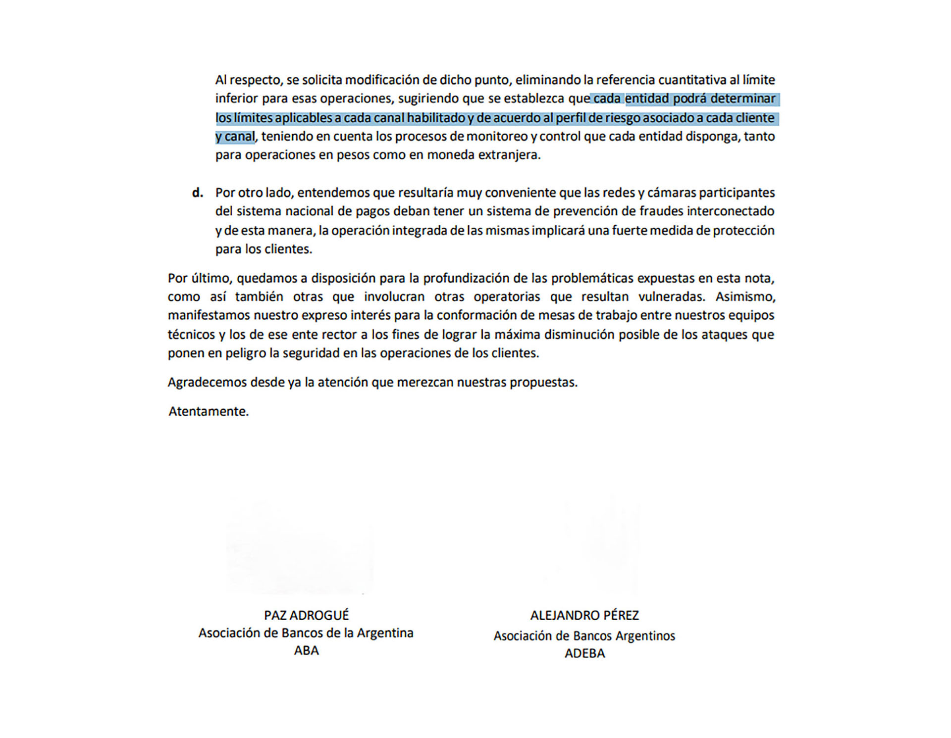 La carta que ABA y Adeba enviaron al BCRA