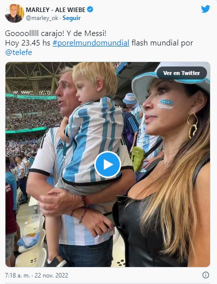 Los famosos vivieron el partido Argentina vs. Arabia Saudita