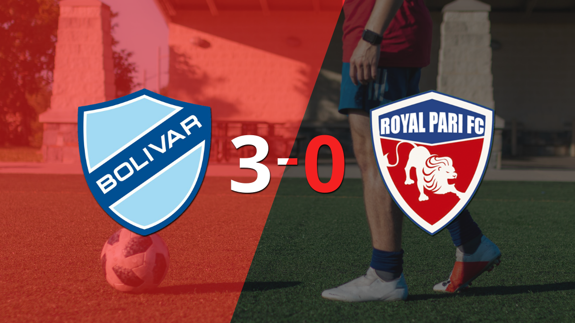 Royal Pari fue superado fácilmente y cayó 3-0 contra Bolívar