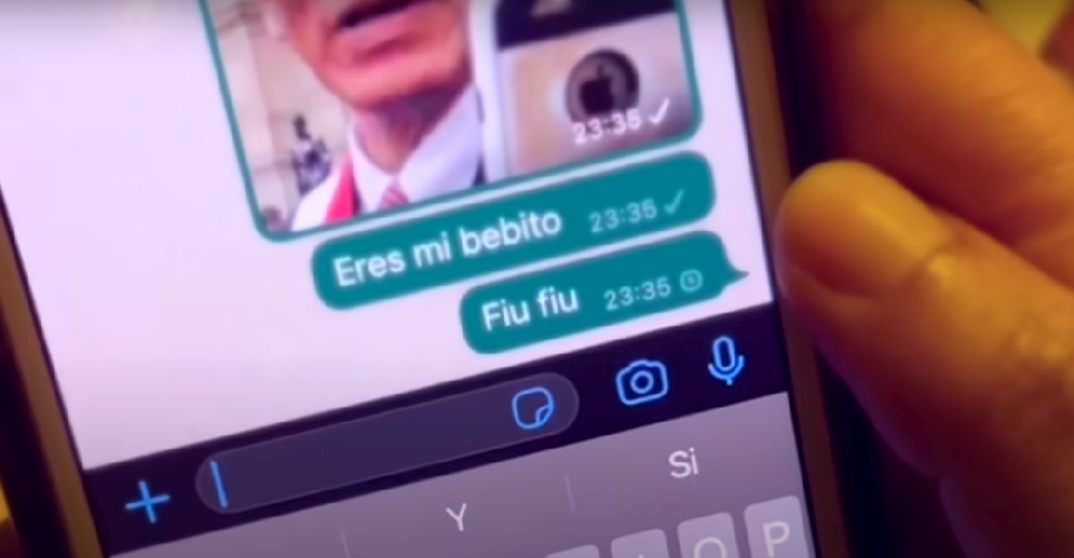 'Mi bebito fiu fiu' es un tema inspirado en los chats de Martín y Zully Pinchi (Captura Tik Tok: @djvcent)