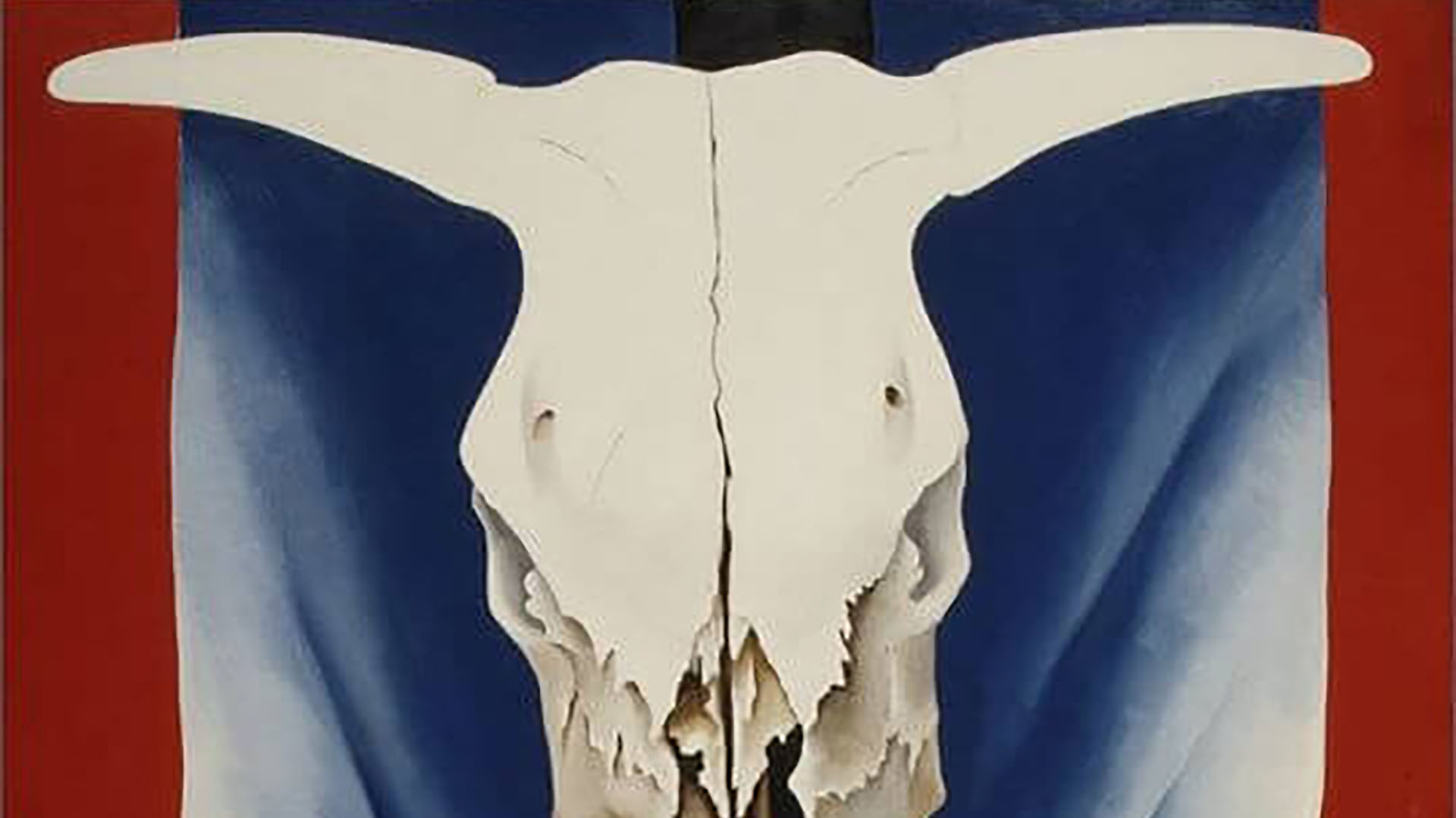 La belleza de la semana: “Cráneo de vaca: Rojo, blanco y azul”, de Georgia O’Keeffe