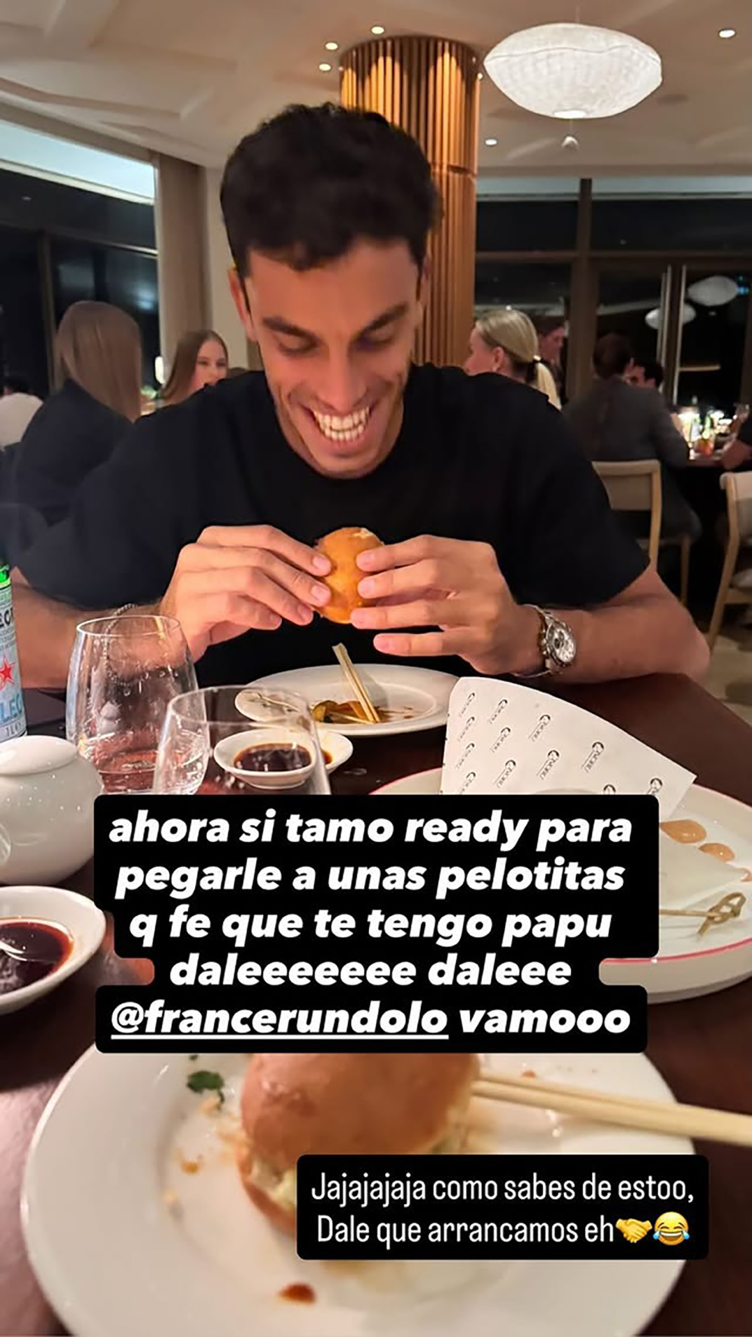 El divertido encuentro de Franco Colapinto con una figura del deporte argentino: "Qu&eacute; fe que te tengo"