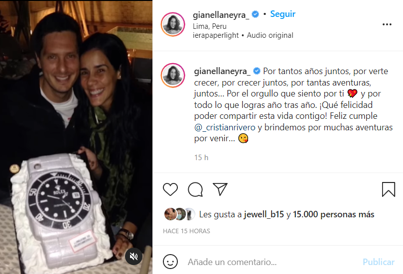 Gianella Neyra Envía Emotivo Mensaje De Cumpleaños A Cristian Rivero