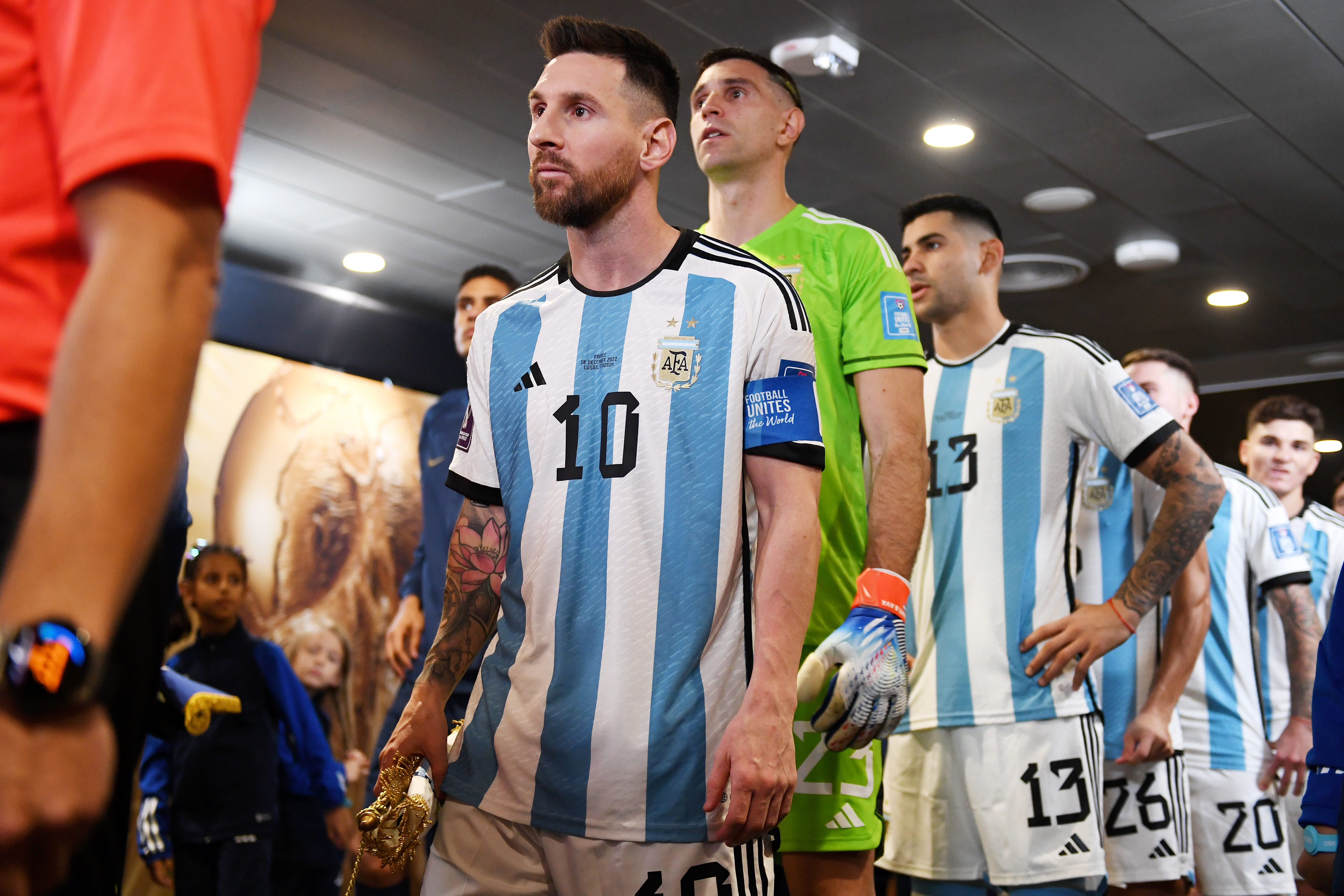 Lionel portó la cinta de capitán por vigésima oportunidad en la Copa del Mundo (Foto: FIFA)