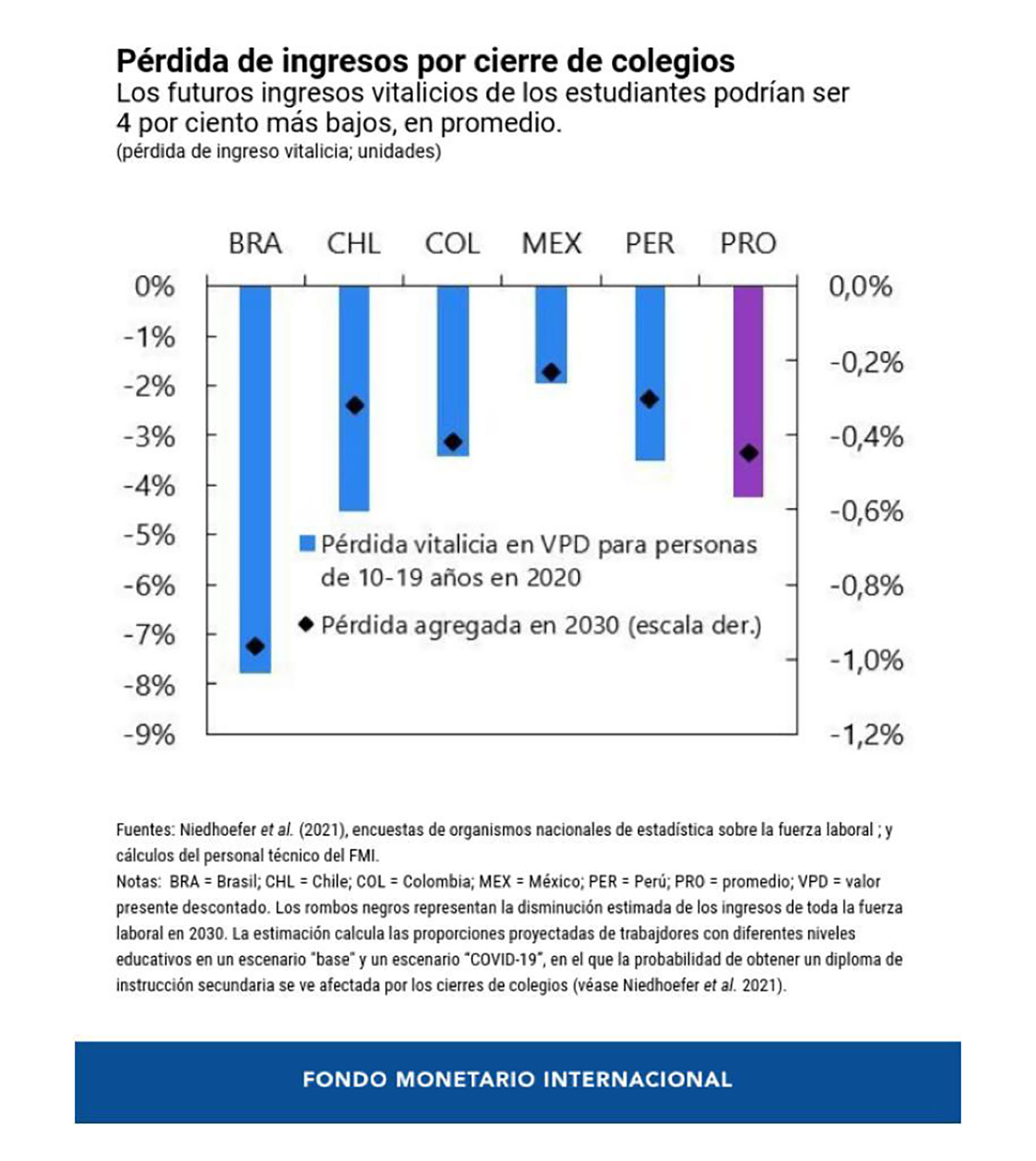 El impacto de la pérdida de escolaridad sobre la distribución del ingreso